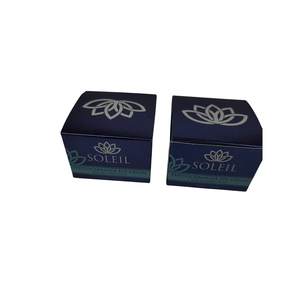 Soleil Phytoceramide Eye Cream 2 Pack For All Skin Types 15ml 0.50oz Each New